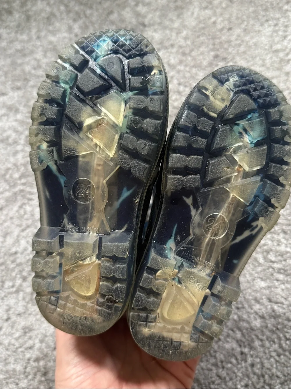 Toddler Shark Print Rain Boots